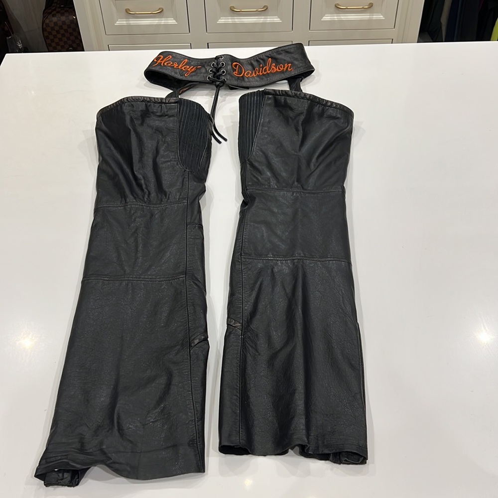 Harley Davidson Riding Gear Leather Chaps Gem